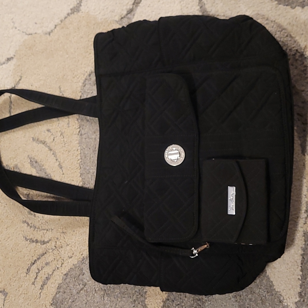 Vera Bradley Quilted Pocketbook and matching phone wristlet